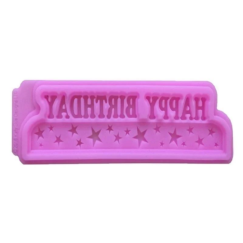 Backform Werkzeuge Zubehör Zubehör Happy Birthday Formen Handgefertigt Kreativ Kuchen Fondant Keks Schokolade Ausstecher