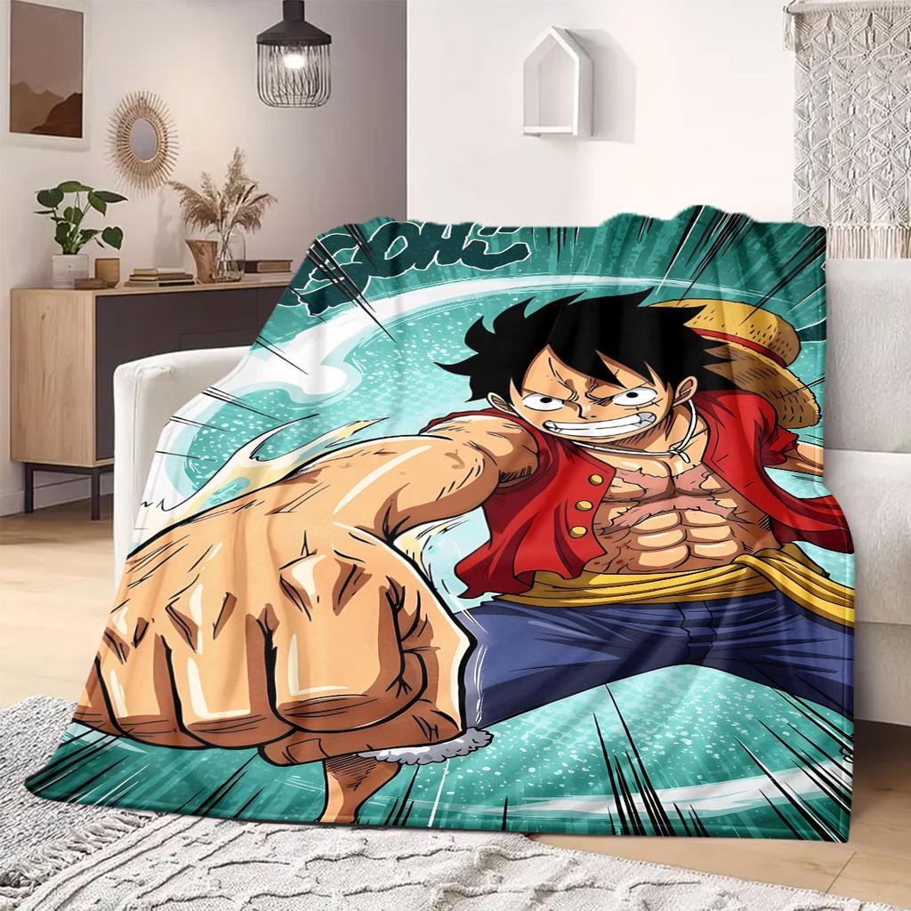 OnePiece Anime Flannel Blanket Warm,Comfortable,Suitable for Bedrooms,Sofas,Beds,Chairs,Picnics,Travel