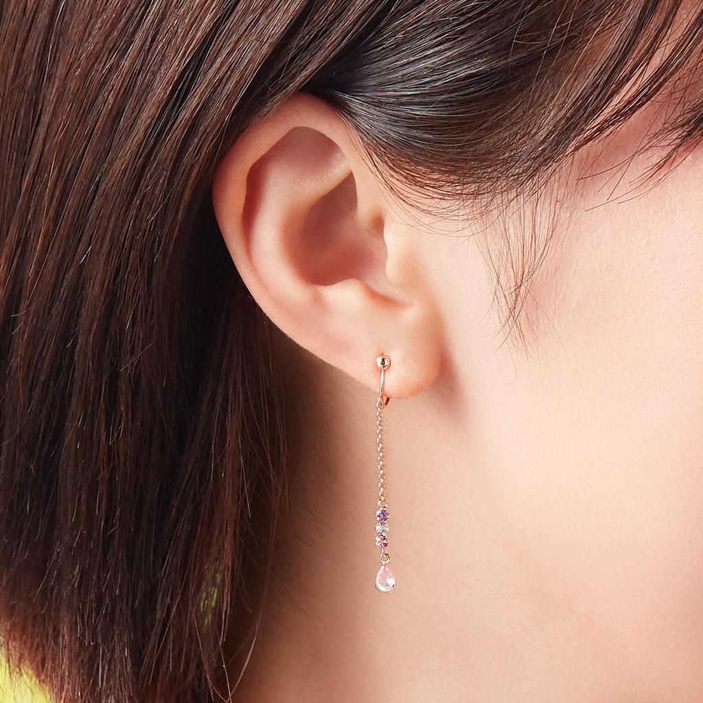 Vendome Earrings K10 Pink Gold Rose Quartz GAAE0351 RQ [Official] [VA Aoyama]