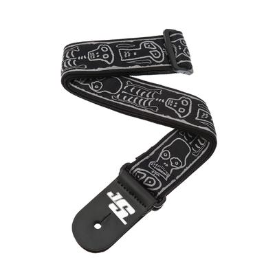 Joe Satriani Signature Strap Guitar Strap Leather End 50JS01 Skull Bones D'Addario N' []