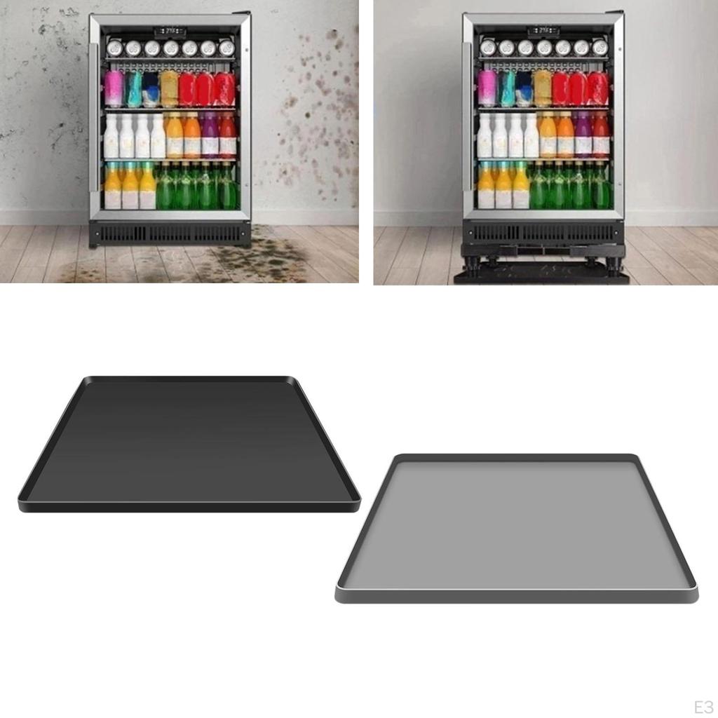 Drip Tray Made of , Floor Mat for Mini Fridge, High Raised Edge, Leak Freezer Mat, Laundry