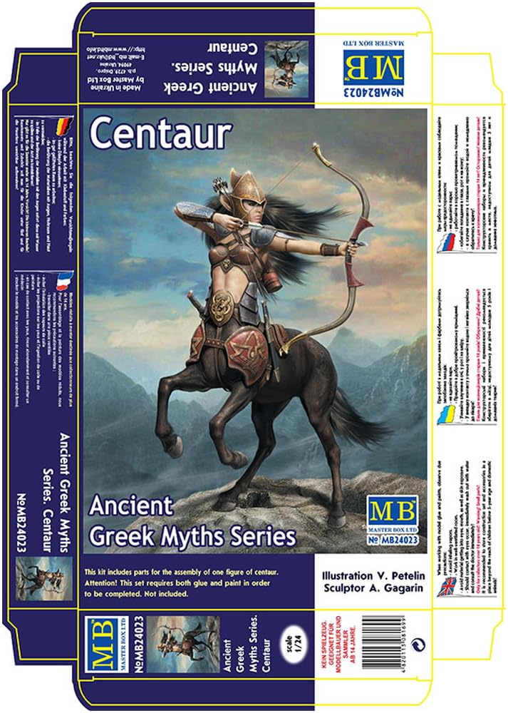 Master Box 1/24 Scale Greek Mythology Series Archer Centaur, Half-Human, Half-Beast Plastic Model, MB24023