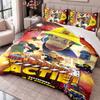 Fireman Sam 3Pcs Bedding Set Duvet Cover With Two Pillowcases For Bedroom Home Decoration