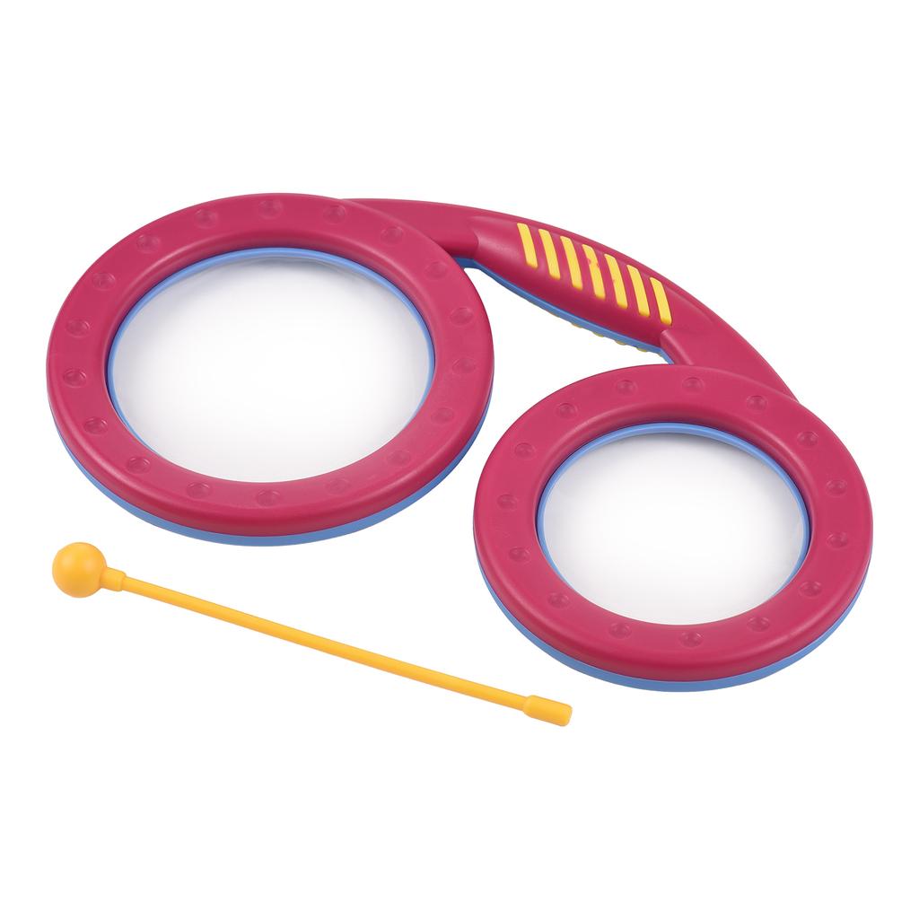 Glasses Drum Irregular Shape Clapping Drum Percussion Instrument Smooth Burrs Free Pink Blue