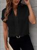 V-neck Short Sleeve Fashion Casual Shirt for Summer 2025