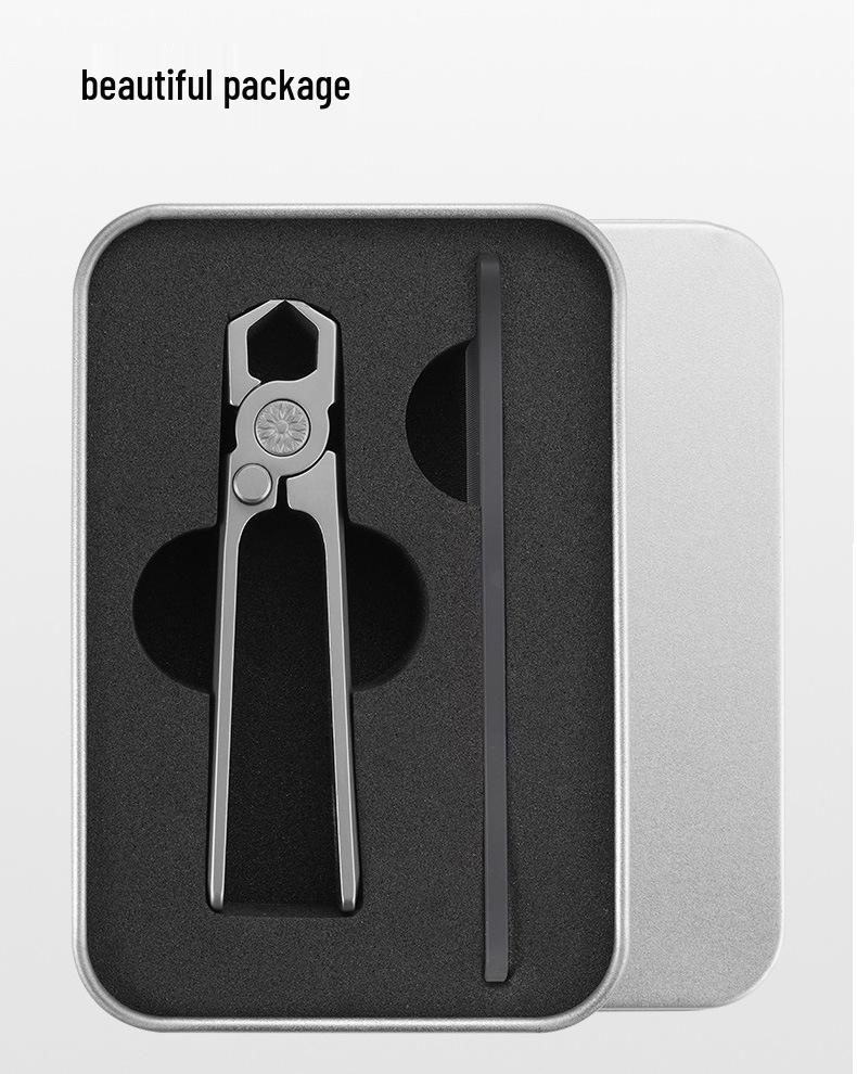 Stainless Steel Push Button Anti-Splash Nail Clippers