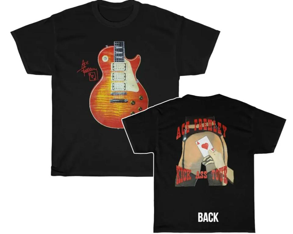 Ace Frehley 1994 Kick Ass Tour Shirt Shirt 2 sided Unisex T-Shirt M