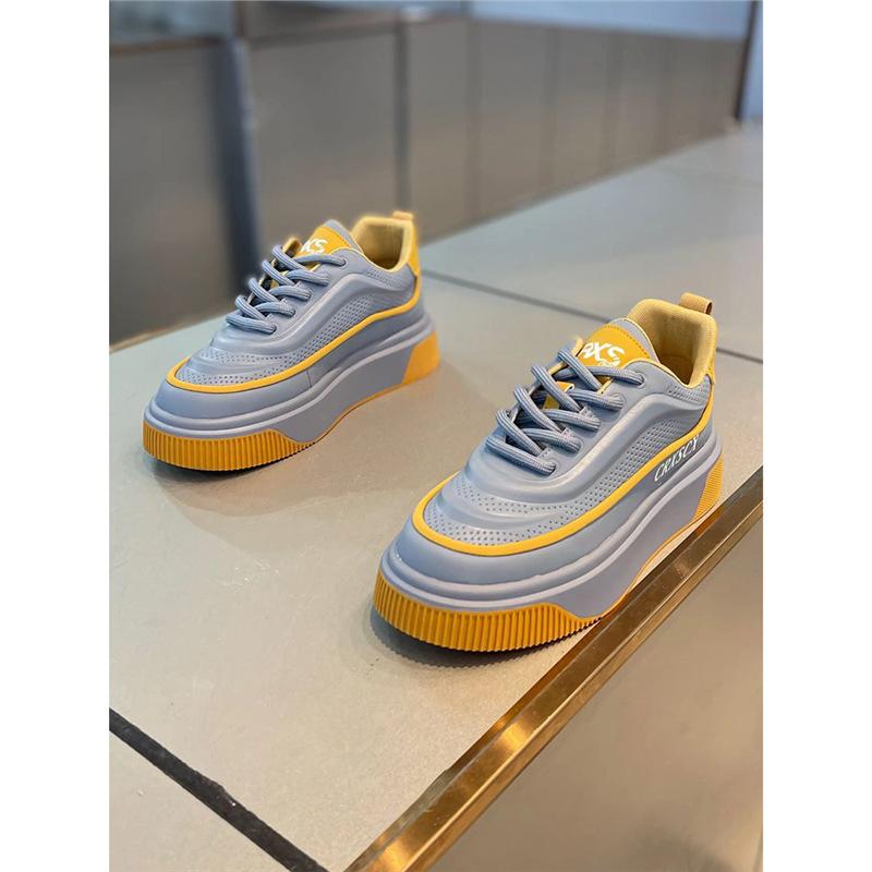 Spring and autumn new low-top thick baseplate shoes youth breathable and comfortable sports and leisure shoes cr