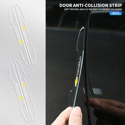 4PCS Car Door Transparent Anti Collision Protector Bar Stickers For Cruze Aveo Captiva Lacetti Accessories Car Styling