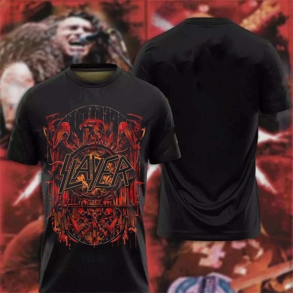 Band Slayer Metal Rock 3D Print T-shirts Men Women Gift Fan PP3D063 S