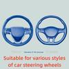 Automobil Lenkradbezug Ganzjahres Universal Kunstleder Geprägt Verschleißfest Elastisch Automobil Innenraum