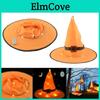 Festive Glowing Halloween Witch Hats For Outdoor Cosplay Party And Decorations