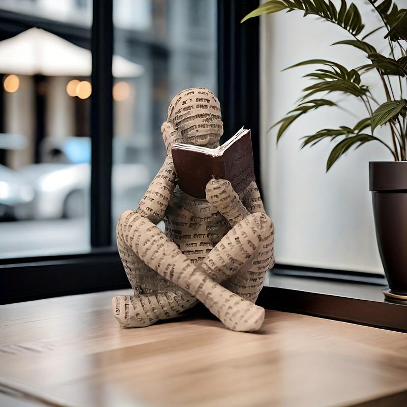 Modern Abstract Reading Characters - Unique Resin Home Decor for Bedrooms, Desks, Offices, the Perfect Holiday Gift for Friends