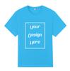 Streetwear Customized Pattern Print T-Shirt Harajuku Casual O Neck Short Sleeves Men Women Cotton T-Shirt
