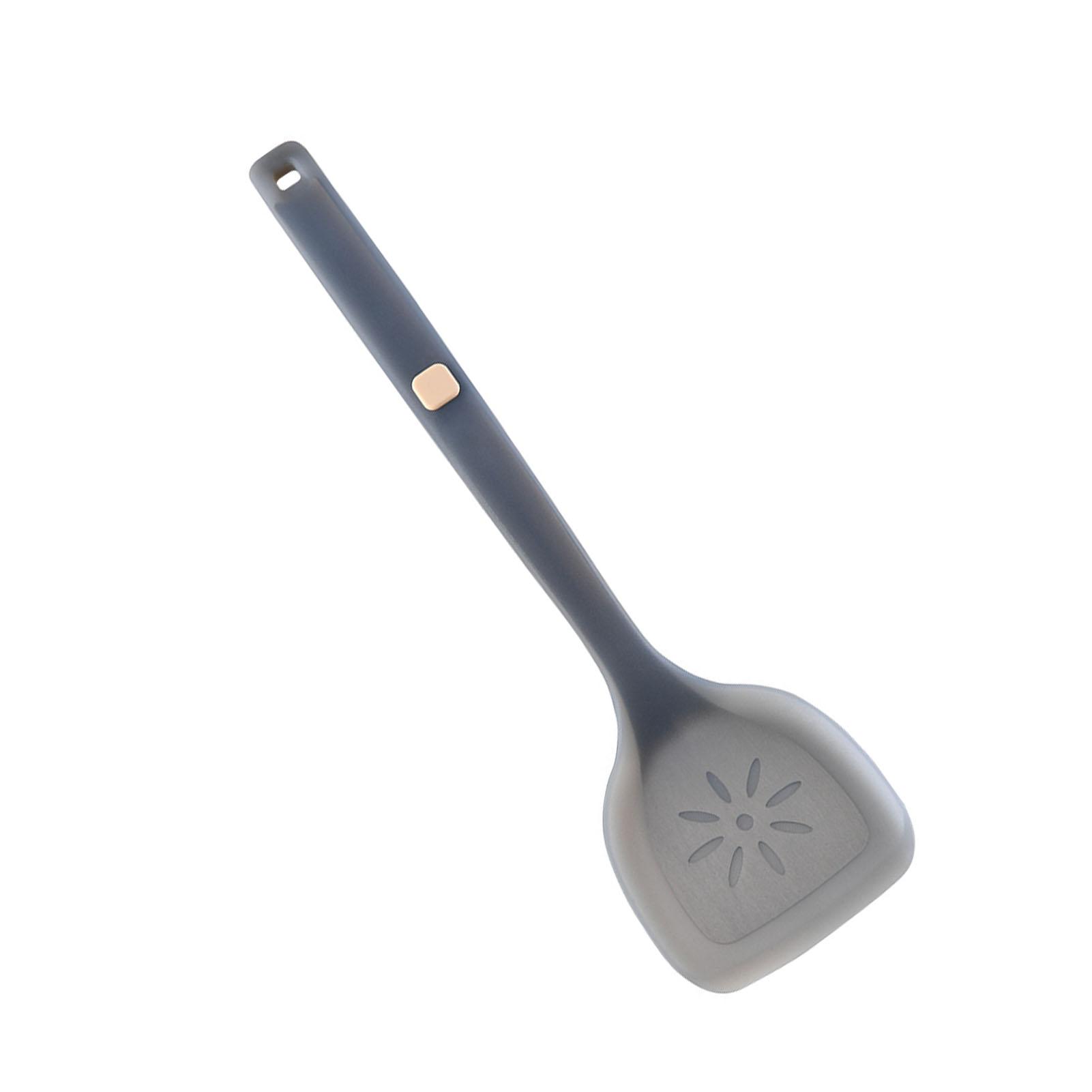 

Silicone Slotted Spatula Stir Fry Multi Functional Silicone Turner for Kitchen Semi Translucent