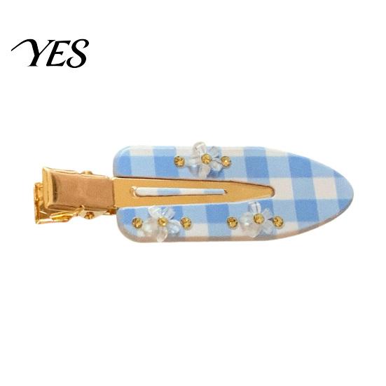 Smooth Opening Hair Clip Acetate Sheet Plate Hairpin, Rounded Rhinestones Inlay Pin, Elastic Clasp for Bangs And Broken Gentle Pattern