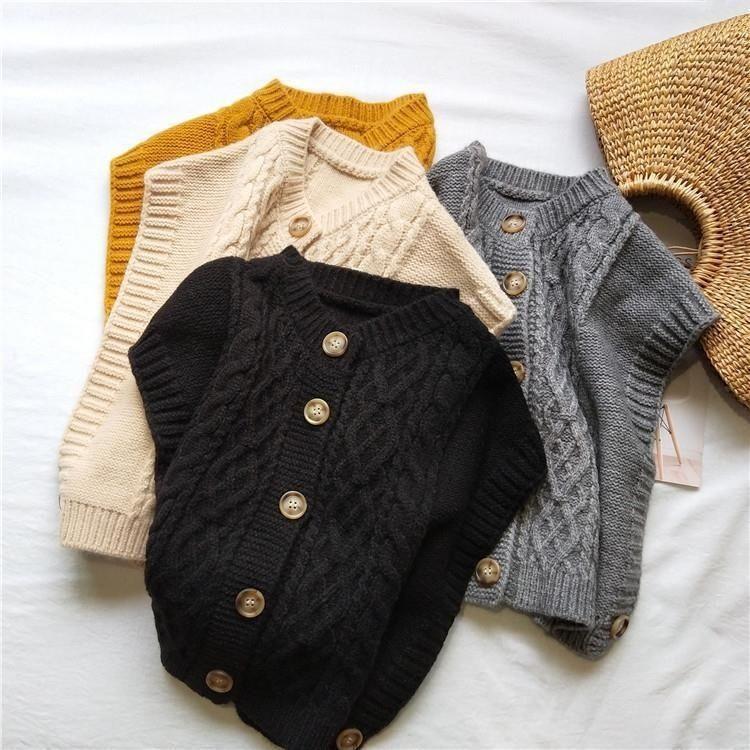 Gilet Donna Lavorato A Maglia - Cardigan Senza Maniche, Stile Retrò, Autunno/Inverno - Foto 5