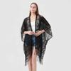 Breathable Sunshade Thin Large Scarf Sunscreen Seaside Vacation Cloak  Women