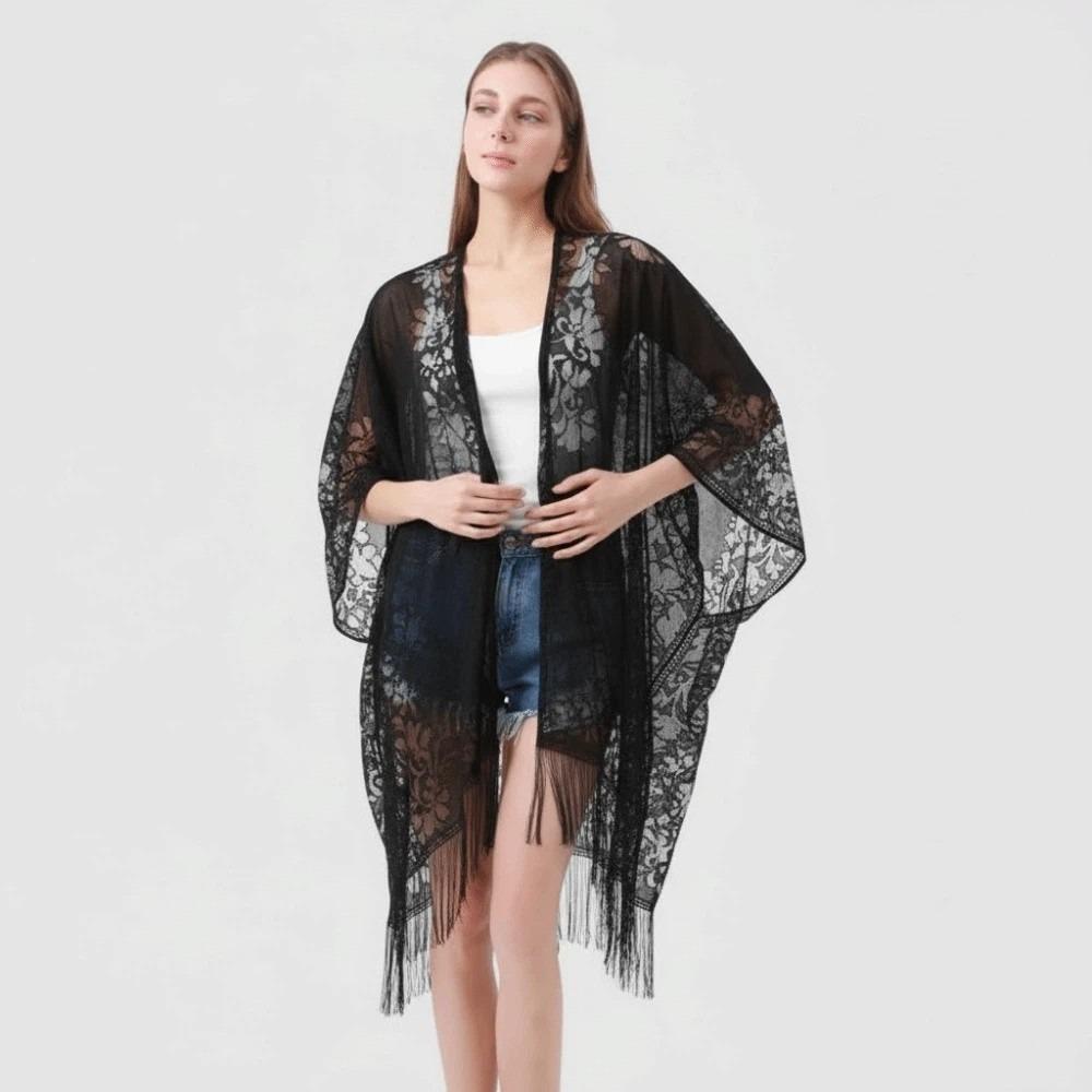 Breathable Sunshade Thin Large Scarf Sunscreen Seaside Vacation Cloak Women