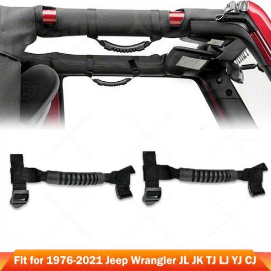 2x Черные Ручки Захвата на Верхнюю Дугу Безопасности для Jeep Wrangler YJ TJ JK JK JL 4-дверный