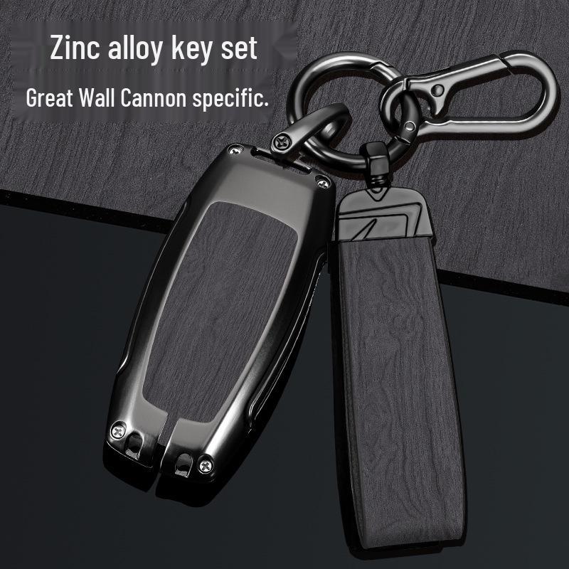 Great Wall Cannon Key Case: 2021/22 Models, King Kong Cannon Off-Road Pickup, Metal Snap Button for Men.