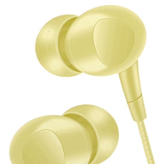 L202 Wired Earphone Universal Heavy Bass Dual Drive 3.5mm In-ear Sport Stereo Earbuds with Mic for Mobile Phone