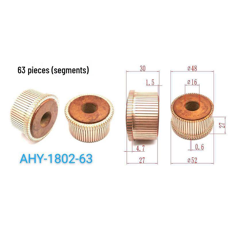 48x16x27 (30) X 63P Packaging Machinery Motor Commutator