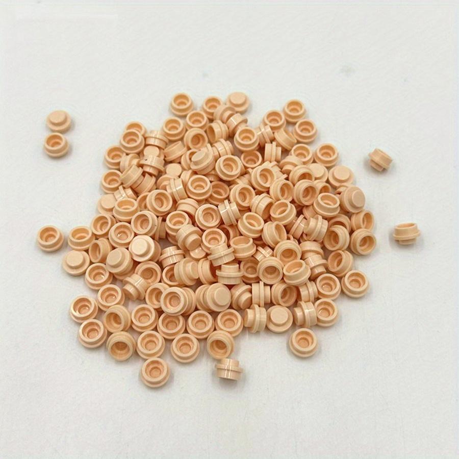 100pcs DIY Building Blocks 1x1 Round Plate Pixel Art Kit Brick Bulk Compatible 4073 Anime Figure Enlighten Gift for Children