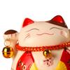 Cute Lucky Cat Money Bank Animal Statue Sculpture Money Box Ceramic Ornament for Desk Decor Collection Business Gift