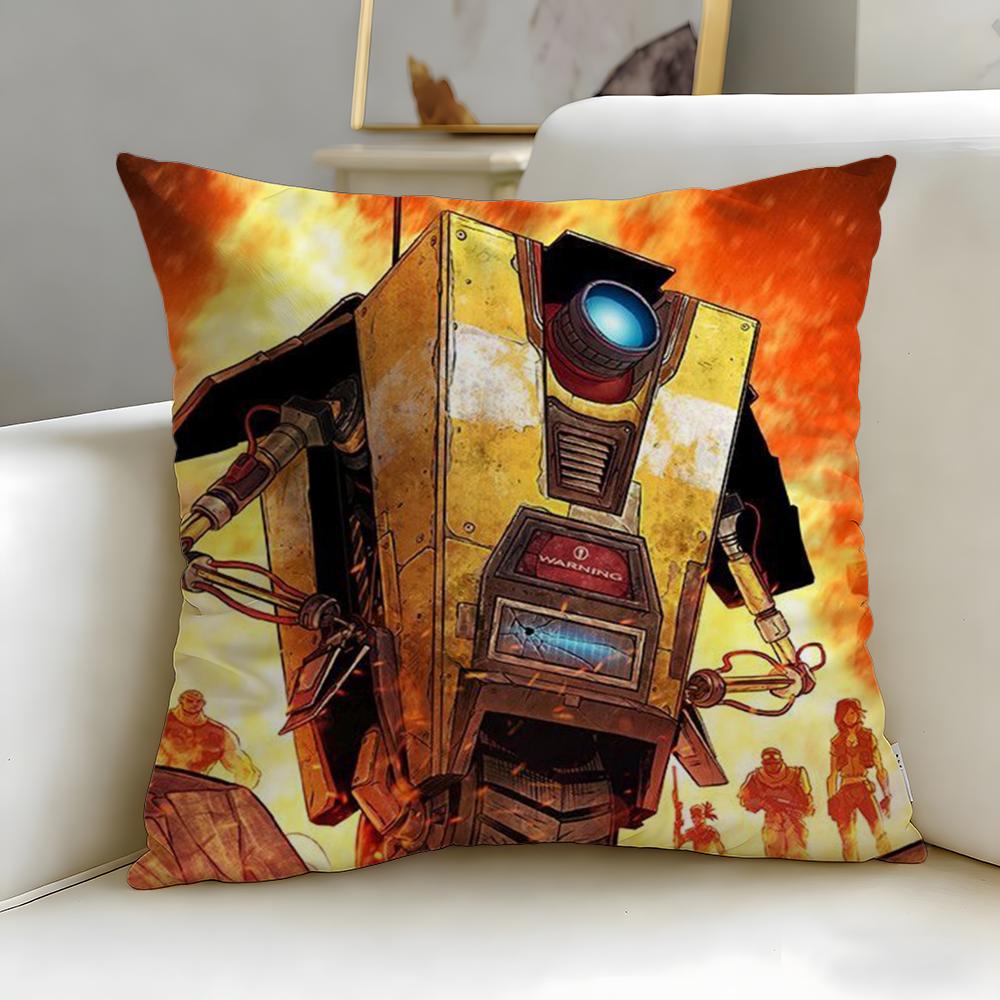 Klassisches Spiel Borderlands Kissenbezug Weich Leicht zu Waschen Kissenhülle Vielseitig für Sofa Bett Reise und Büro