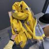 Women S High Grade Thick Warm Faux Cashmere Scarf Green Bird Pattern Air Conditioning Shawl Long Neck Wrap
