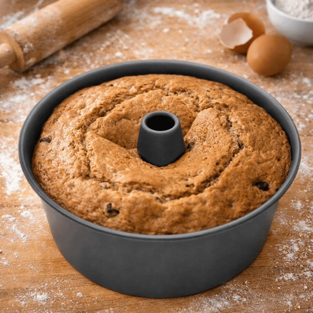 Forma Antiaderente para Assar Pão Redonda Molde para Bolo Abóbora Prática Forma para Bolo Chiffon Suprimentos para Assar