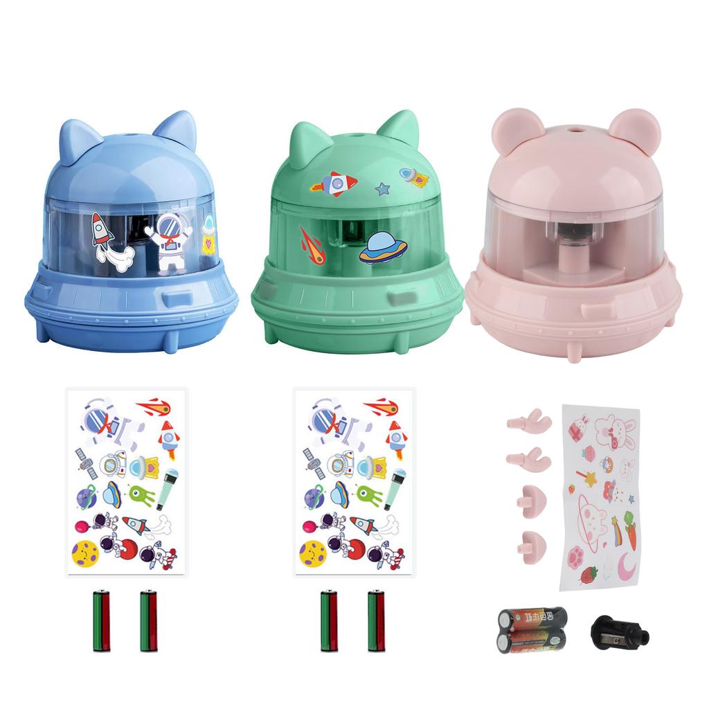 Electric Pencil Sharpener Cartoon Battery Powered Electric Pencil Sharpener for Kid Students
