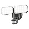 Ohm Electric Monban Security Sensor Light, 2 Lights, Lithium Rechargeable Battery, 2000 Lumens, Motion Sensor, LS-B312, 07-8802, OHM