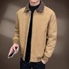 Executive Business Anti-wrinkle Down Jacket Men's Winter Lapel% White Duck Down Cold-resistant Loose Coat