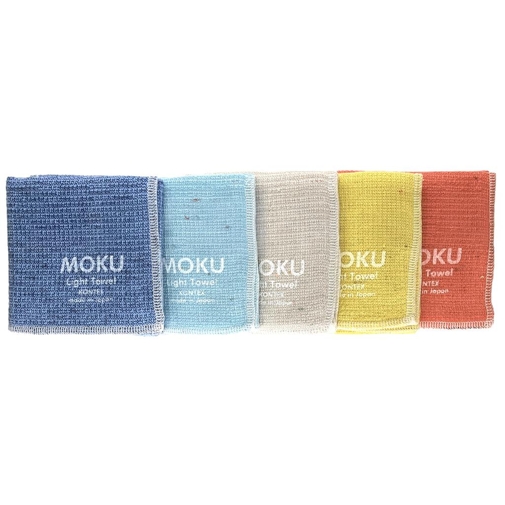 Rikuri MOKU Handkerchiefs, 5-Piece Set, Thin, Quick-Drying, Stylish, and Absorbent, Perfect for Gifts and Thank You Gifts (Colorful)