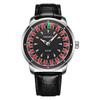TIMEARTX Herren Armbanduhr mit leuchtendem Quarzwerk und Lederarmband - Wasserdicht & Trendig