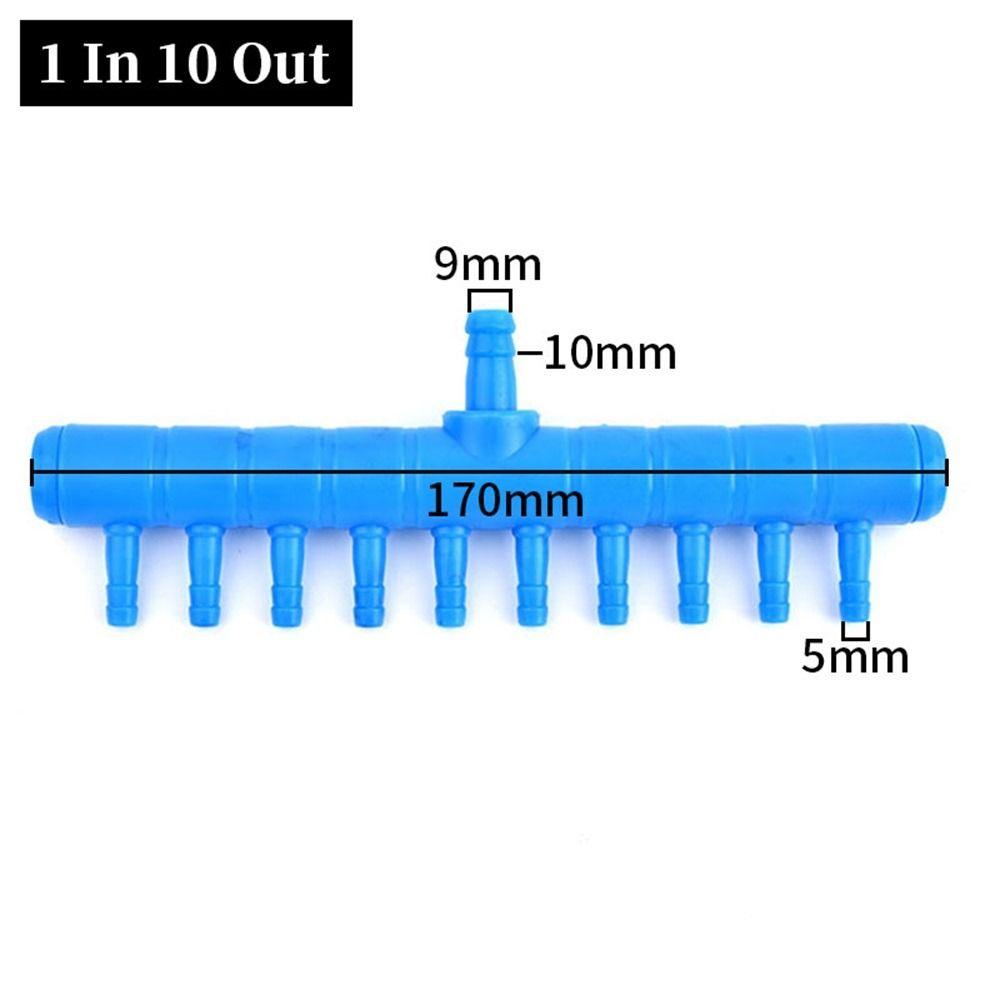 10Pcs 2-12 Ways Air Flow Distributor Fish Tank Hose Joint  for Fish Tank Air Pump Oxygenation