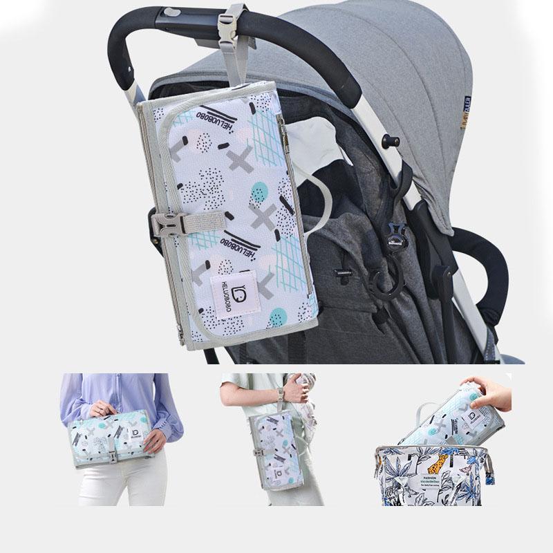 Waterproof Baby Changing Pad, Portable Diaper Changing Pads for Newborn Girl, Travel Changing Station Perfect for Baby Shower Gifts