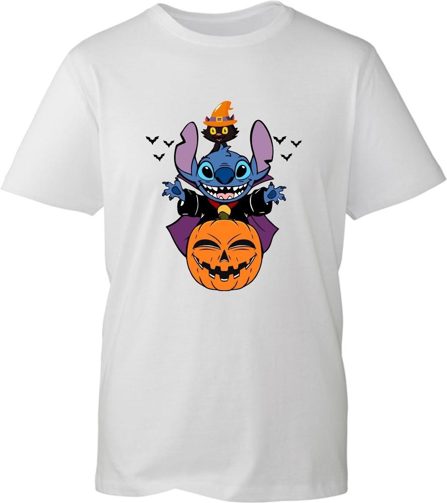 Magician Lilo Stitch Happy Halloween T Shirt Witch Boo JackOLantern Tee Top S
