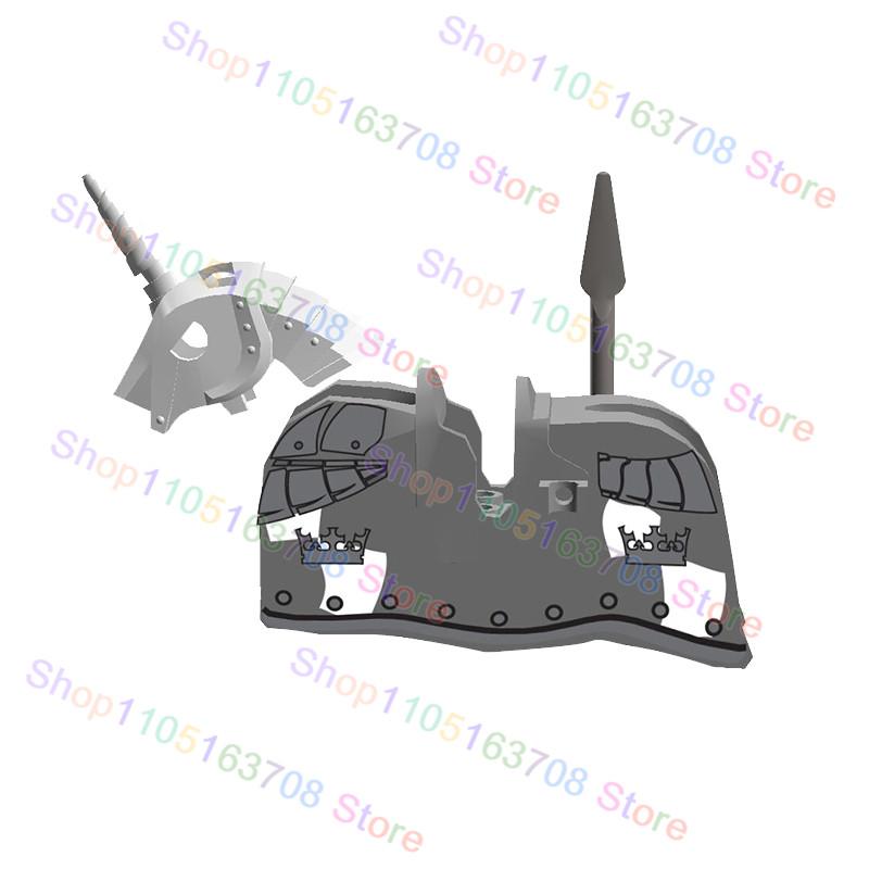 High-Quality Moc High-Quality Medeival High-Quality Knights High-Quality Figures High-Quality Horse High-Quality Saddle High-Quality Mount