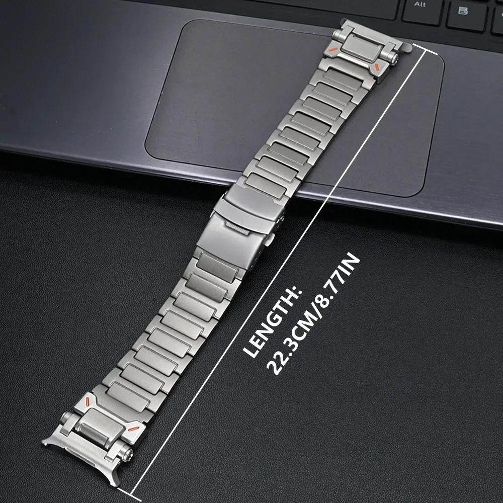 Men Titanium Band for Samsung Galaxy Watch 8 Classic 46mm Ultra 2025 47mm Luxury Metal Strap For GALAXY Watch 8 40/44mm Bracelet