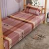 Velvet Single Bed Sheet & Double Quilt Cover for Dormitories in Simple Style