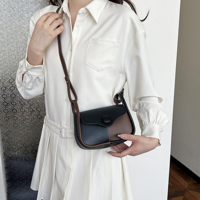 Summer Fashion Shoulder Bag New 2024 Trendy Square Shape With Stitching