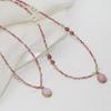 Rhodochrosite Rose Quartz Beaded Necklace: Exquisite, Sweet, and Versatile Design for Women