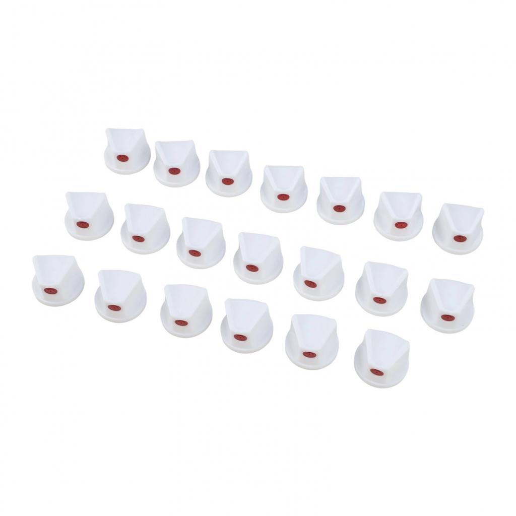 Białe Plastikowe Pokrywy Zamienne Dysz Spryskiwaczy do Opryskiwaczy Butelkowych 20