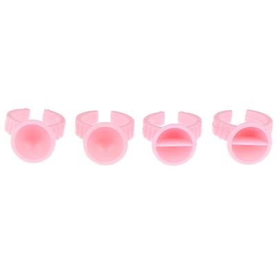100Pcs Disposable Eyelash Extension Glue Rings Glue Holder Glue Container
