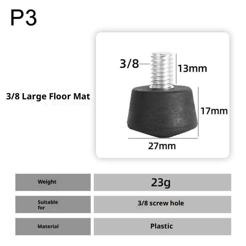 Hot 1Pc Universal Anti-slip Rubber Foot Pad Feet Spike 3/8 Inch 1/4 Inch M8 Photography Accessories For Tripod Monopod