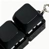 4 Keys Keyboard Key Irritability Toy Finger Pressure Relief Button Adult Office Stress-relieving and Calming Key Chain Gift