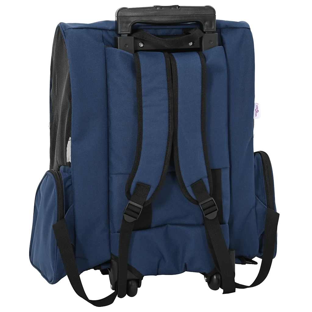 3 in 1 Pet Trolley Blue 48 x 32 x (57 106) cm Oxford Fabric